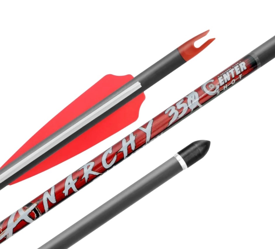 Стрела лучная карбоновая Centershot Anarchy 350 красн. /СS-AY350/ (1)