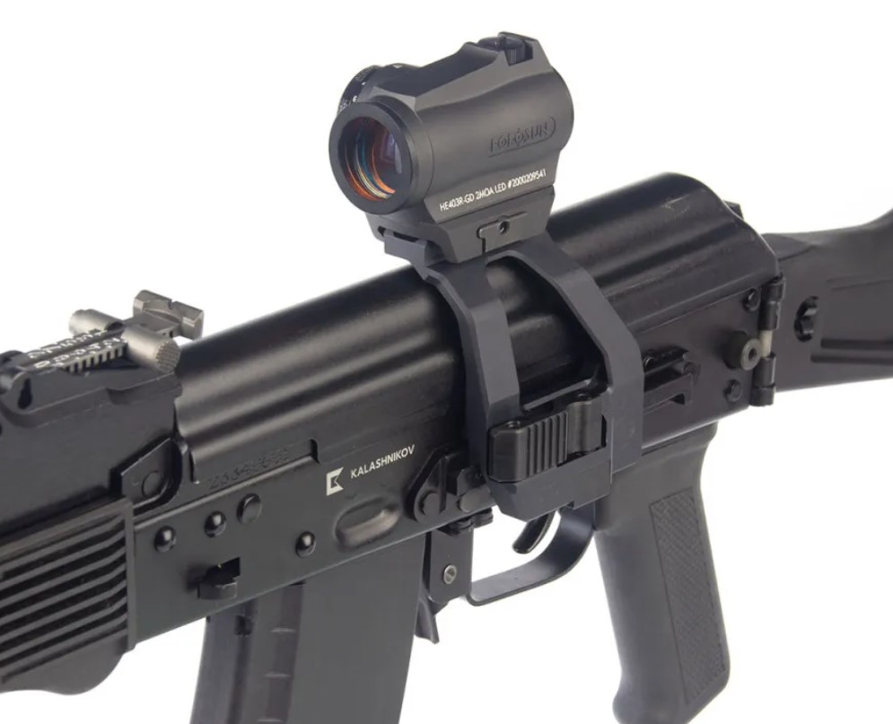 Кронштейн SAG BIT боковой быстросъемный Picatinny/ACOG для АК/Сайга /S20073/ (2)