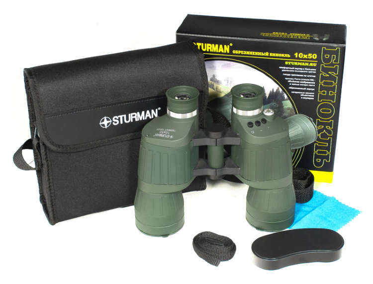 Бинокль Sturman 10*50 FF с сеткой (2)