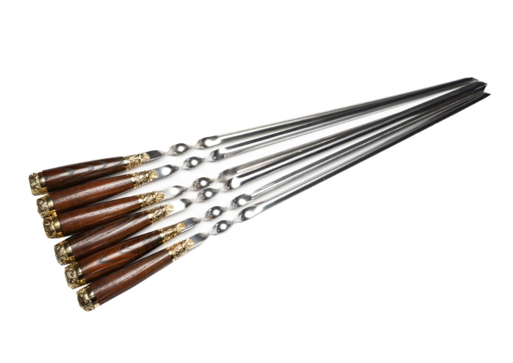 Набор шампуров в колчане №2 с ножом подарочный (2)