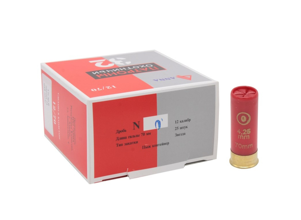 Патрон ANNA 12/70 №00 32гр. б/к  (25)