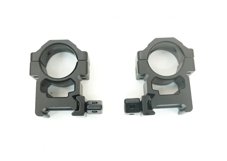 Кольца Leapers UTG Max Strength 25.4мм быстросъемные на Weaver высокие c винт. зажимом /RG2W1204/ (1)