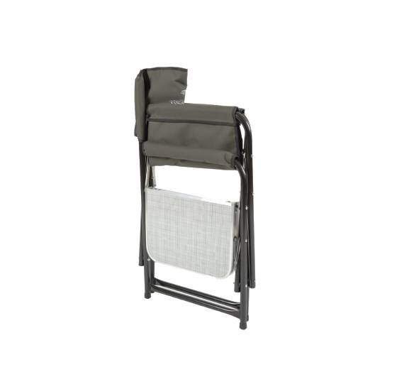 Кресло складное Кедр со столиком и подстаканником сталь /SK-07/ (1)