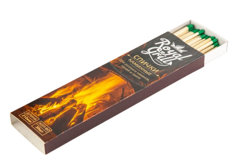 Спички каминные Royalgrill 210мм 1уп/30шт