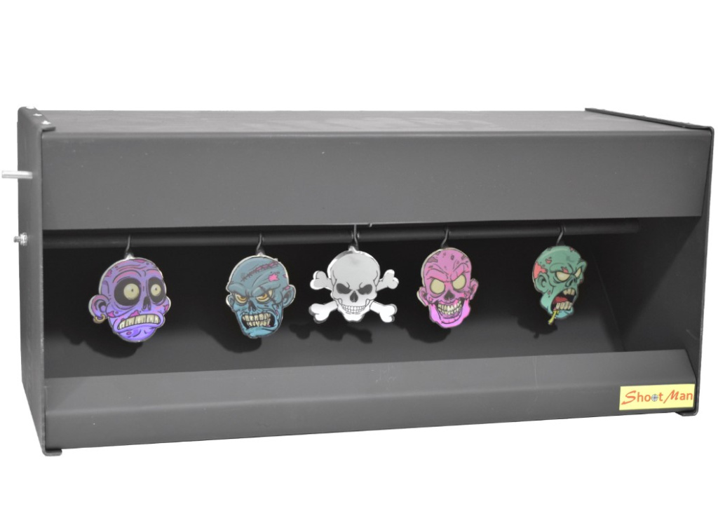 Мишень Shootman автомат с пулеулавливателем Z Зомби металл 2мм