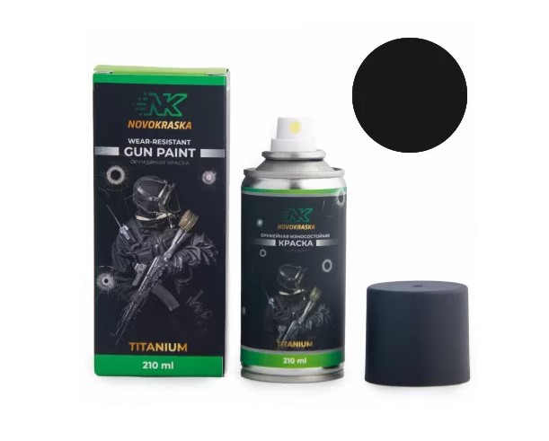 Краска серия Titanium износостойкая Черный армейский 350мл