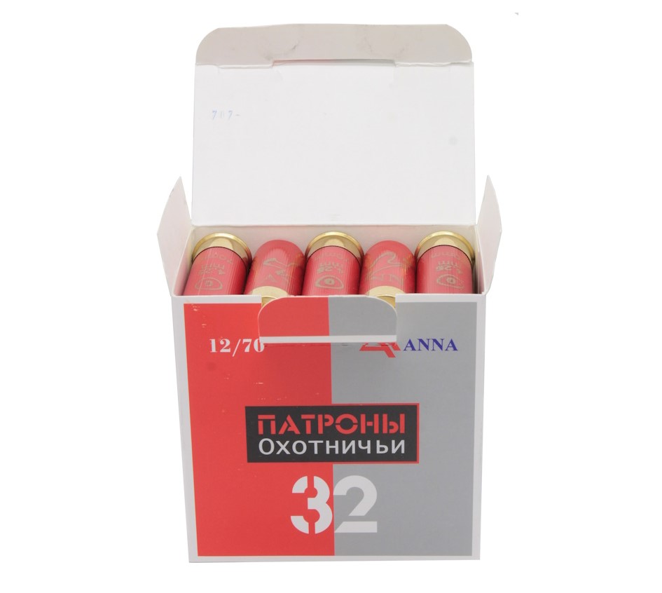 Патрон ANNA 12/70 №3 32гр. б/к (25)