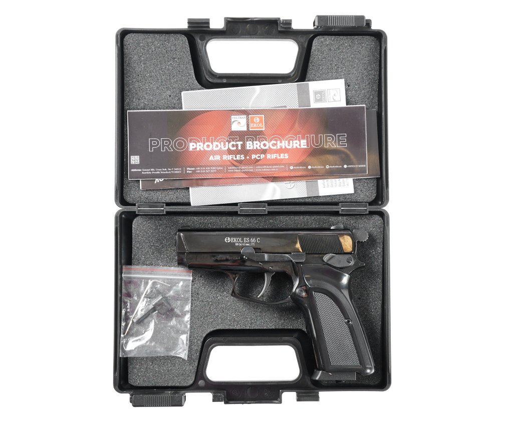 Пневматический пистолет EKOL ES 66 С Black 4,5к металл