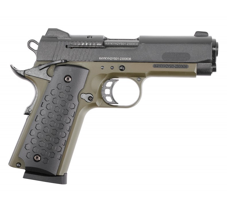 Пистолет сигнальный K1911 KURS Classic хаки к.5,5