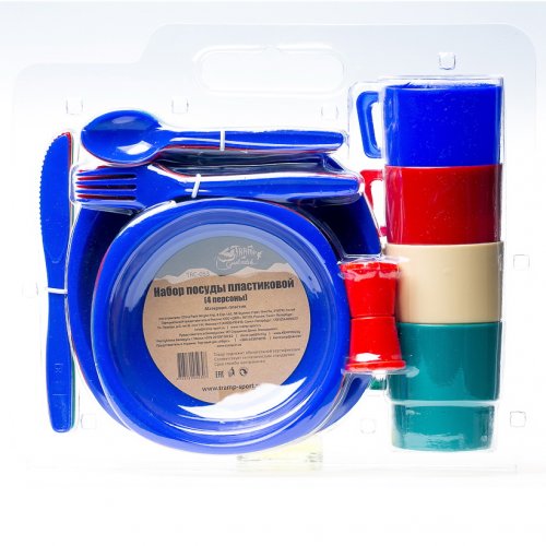 Набор посуды TRAMP на 4 персоны пластик /TRC-053/