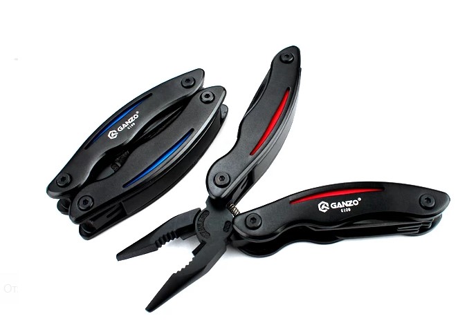 Мультитул Ganzo 10 функций черный /G109/