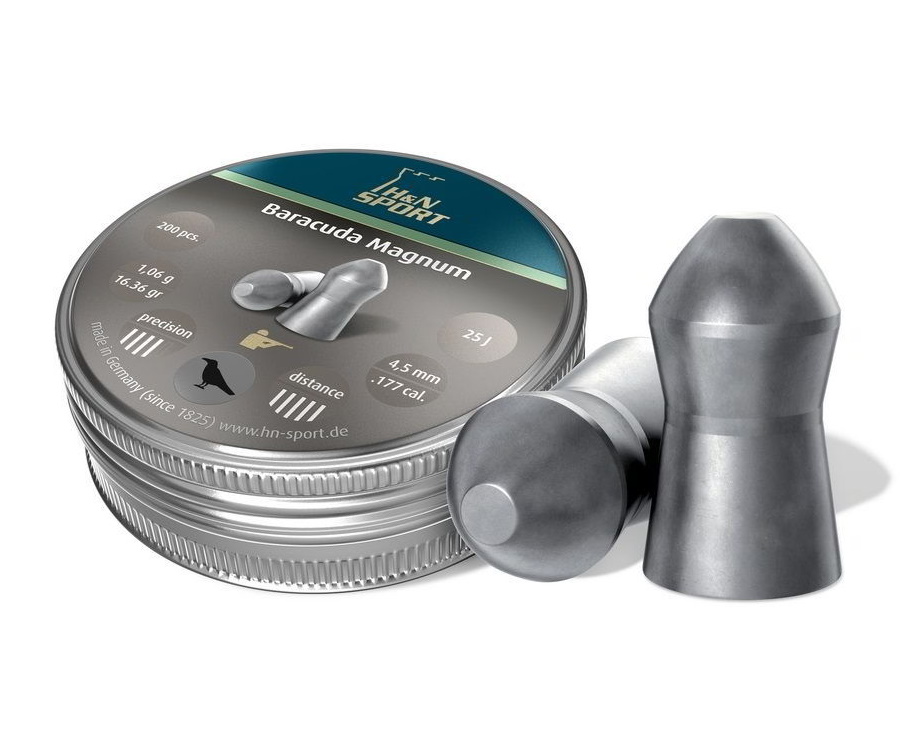 Пуля пневм. H&N Baracuda Magnum 4,5мм 1,06г (200)/1уп