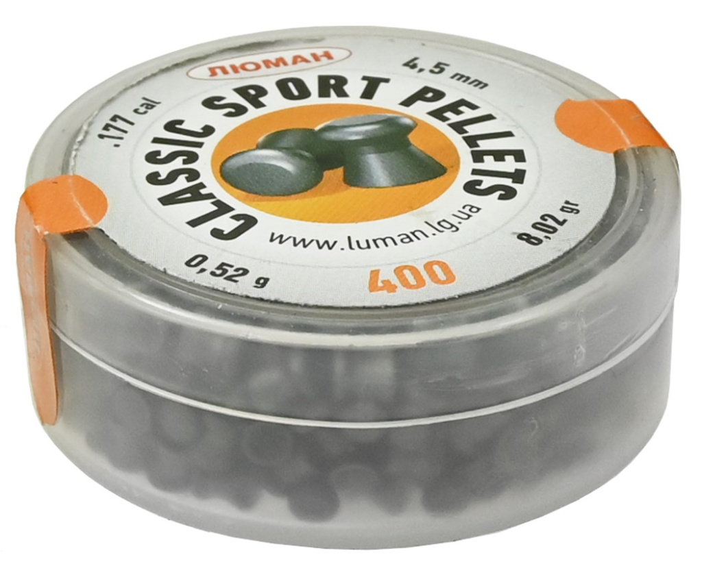 Пуля пневм. Люман 4,5мм Classic pellets Sport 0.52г.(400)/1уп.