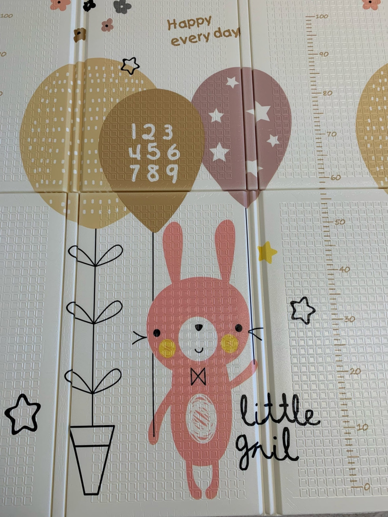 Коврик Baby Animals Flex 1970х1280х10 складной белый 50кг/м3 (1)