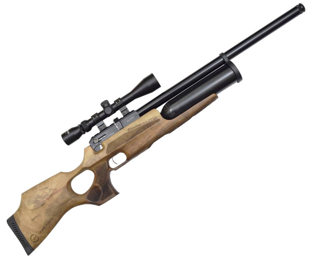 PCP Пневматическая винтовка Puncher maxi 3 k.6,35мм орех Auto