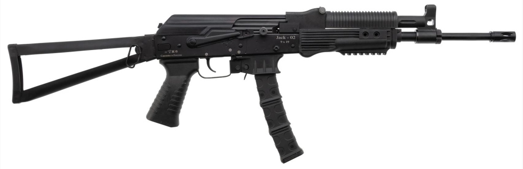 Нарезной карабин JACK-02 к.9x19мм с бок.планкой