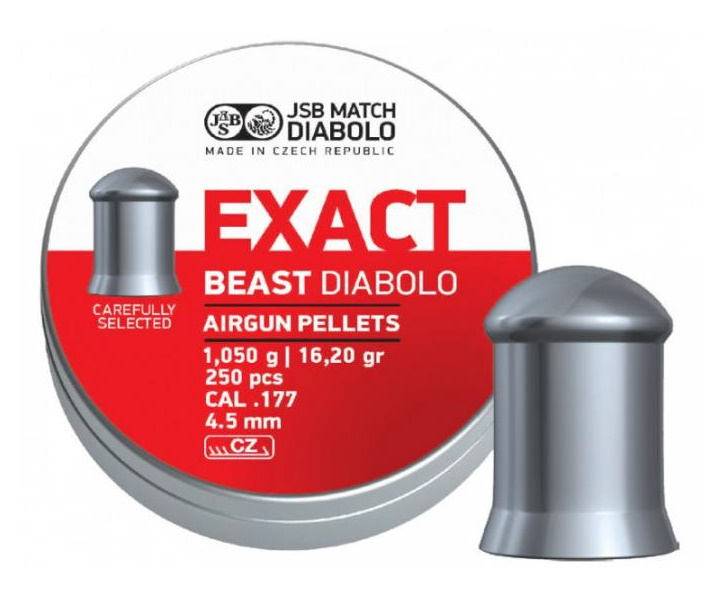 Пуля пневм. JSB Diabolo Exact Beast 4.5мм 1,05гр (250)/1уп.