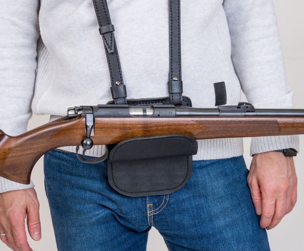 Упор Хольстер для оружия комбинированный кожа черный /220970033/ (1)