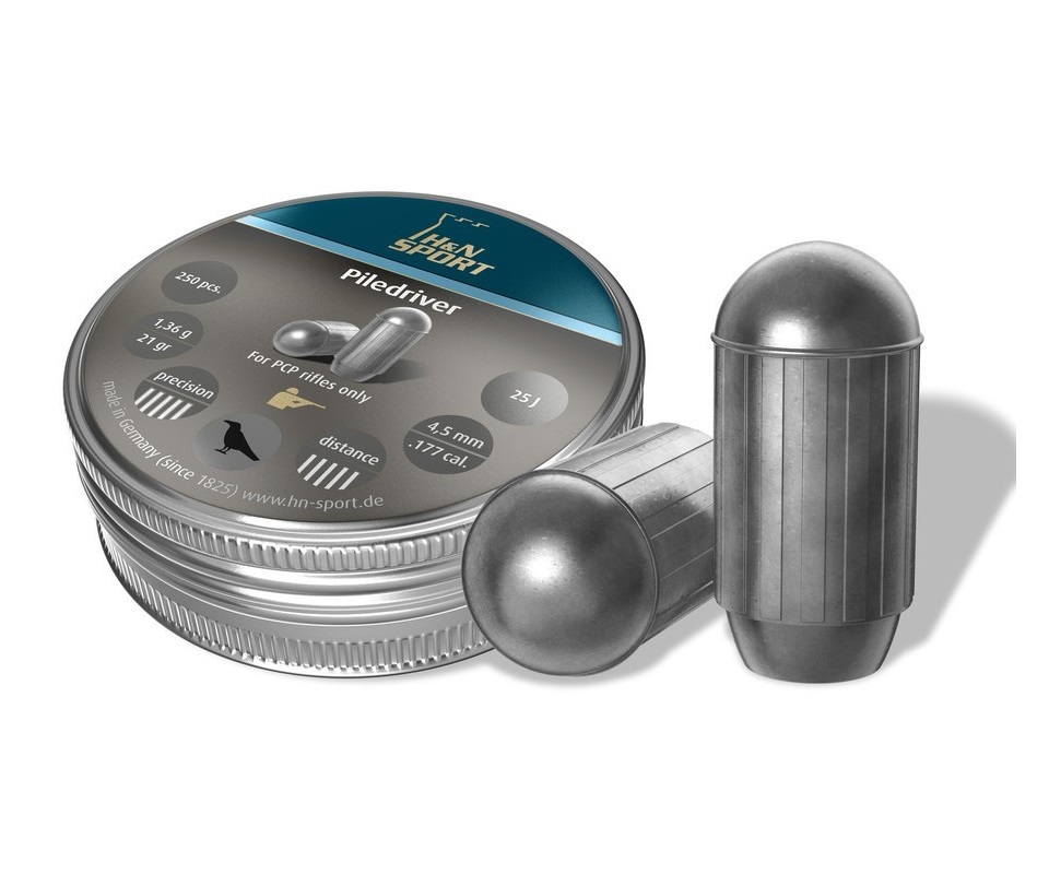 Пуля пневм. H&N Piledriver 4,46мм 1,36г (250)/1уп
