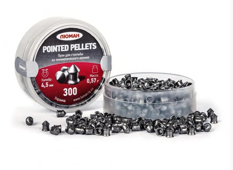 Пуля пневм. Люман 4,5мм Pointed pellets 0.57г.(300)/1уп.