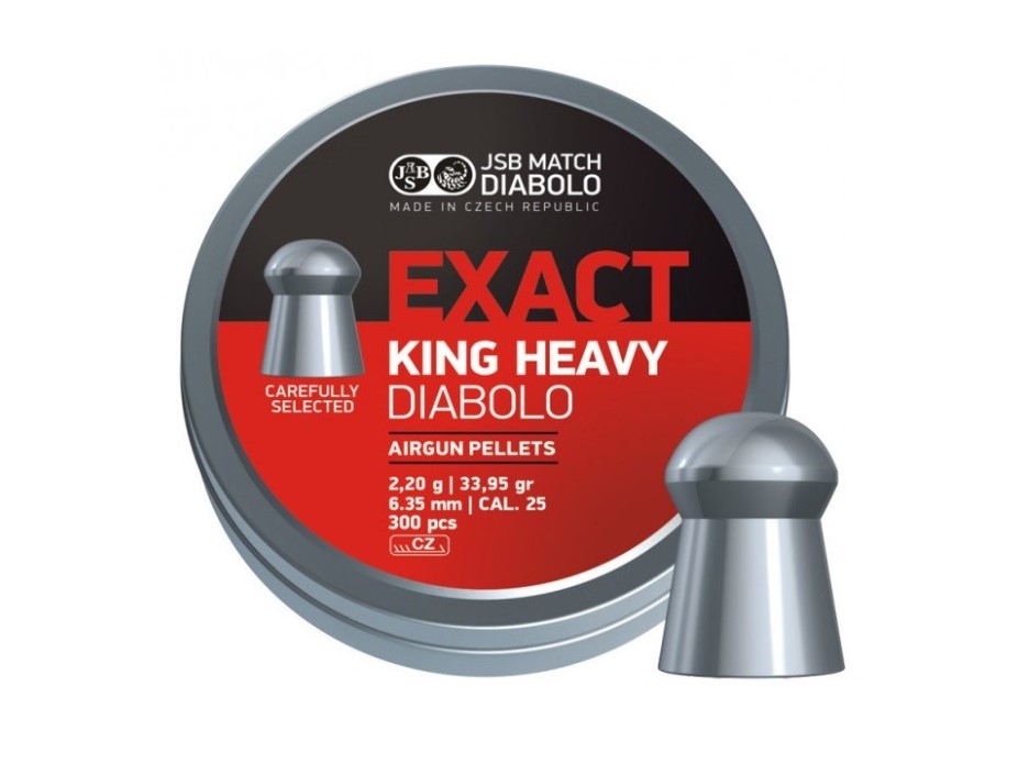 Пуля пневм. JSB Diabolo Exact King Heavy MKII 6,35мм 2,2гр (300)/1уп.