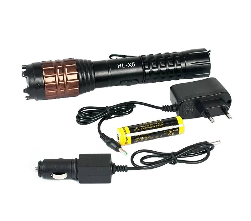 Электрошокер-фонарь отпугиватель собак Х-5