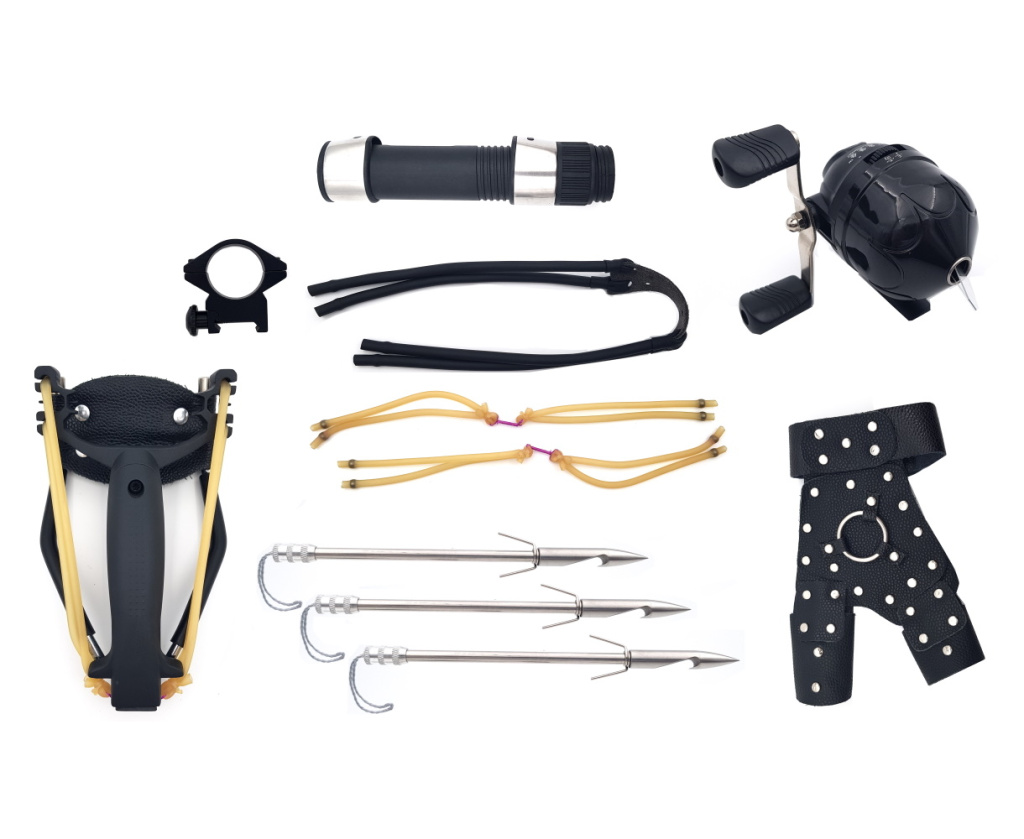 Рогатка Centrshot с комплектом для боуфишинга черная