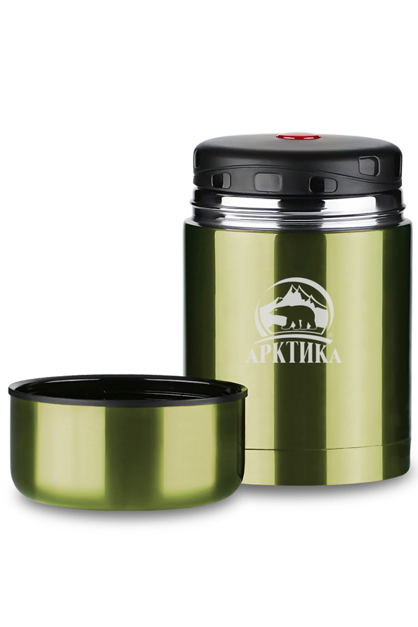 Термос Арктика с супер широким горлом 0,5л суповой болотный /302-500/