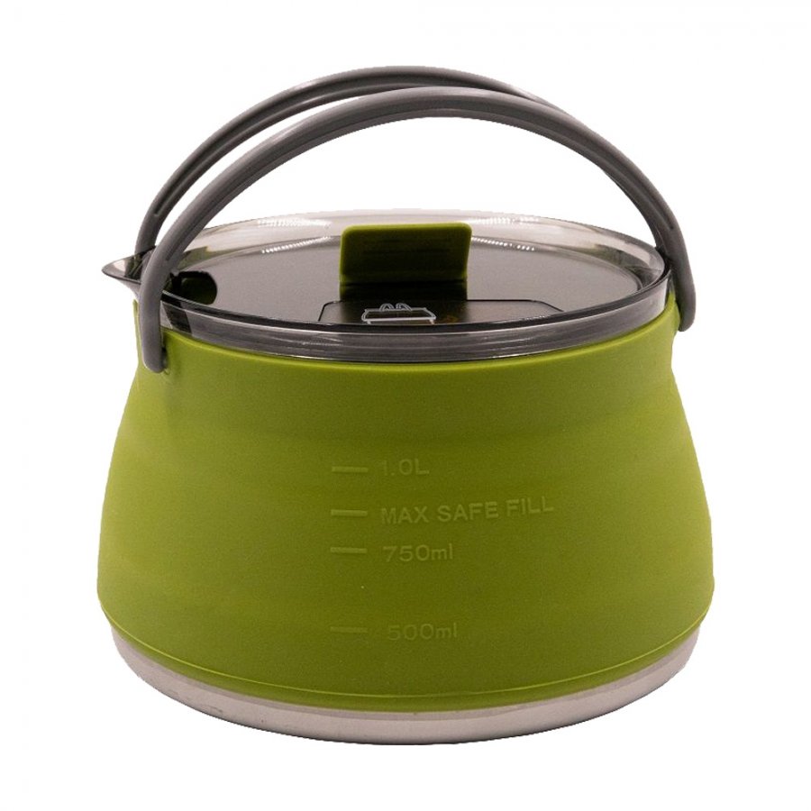 Чайник TRAMP складной силиконовый оливковый 1л  /TRC-125/