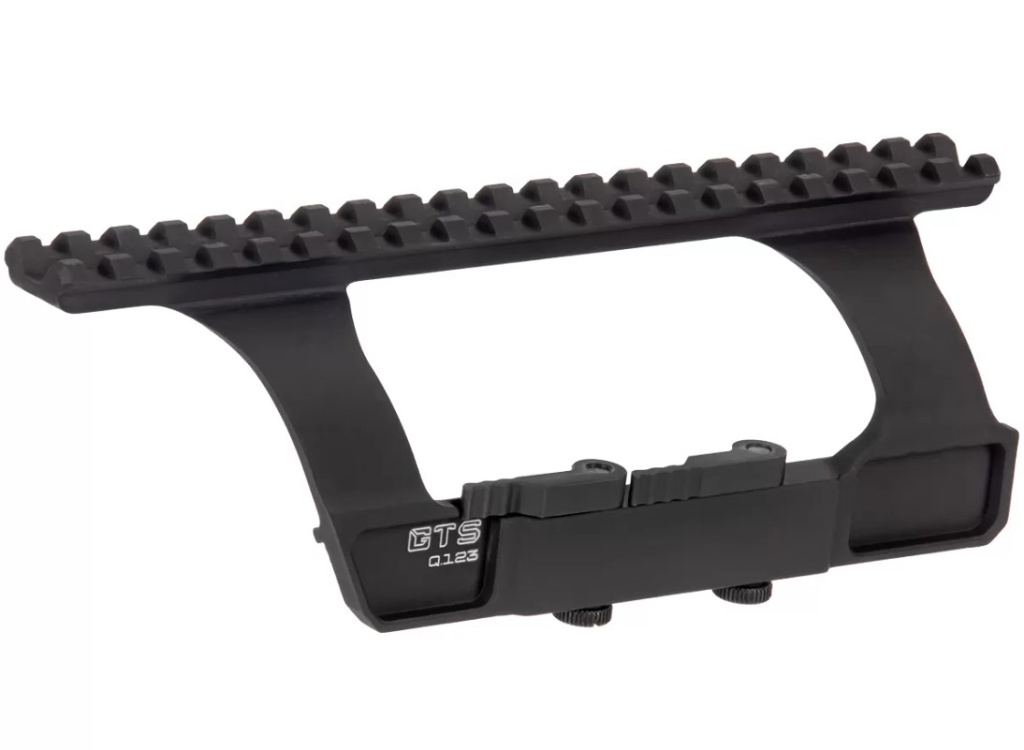 Кронштейн GTS Q123 Picatinny для СВД/Тигр стальной зуб боковой быстросъемный низкий