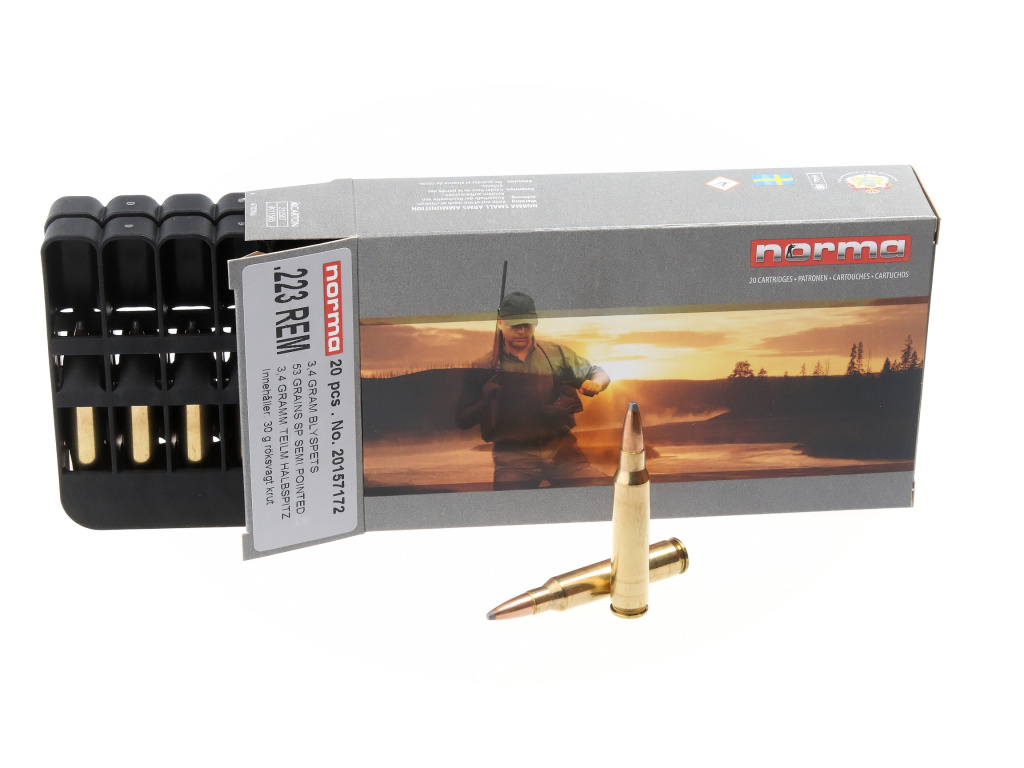 Патрон .223REM Norma 3.4 SP/1шт.