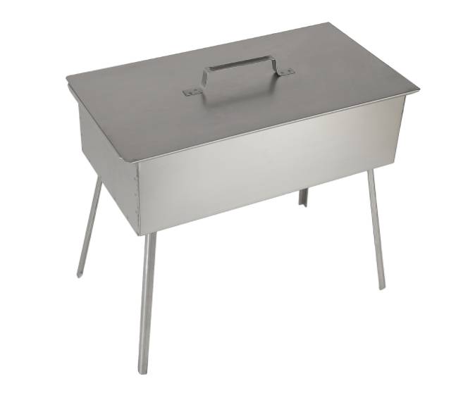 Коптилка МАГАРЫЧ С-4 2-х ярусная 500х270х175 сталь 0,8мм с поддоном на ножках