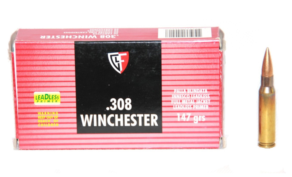 Патрон .308 Fiocchi LL FMJ 147гр.(20)/1шт.