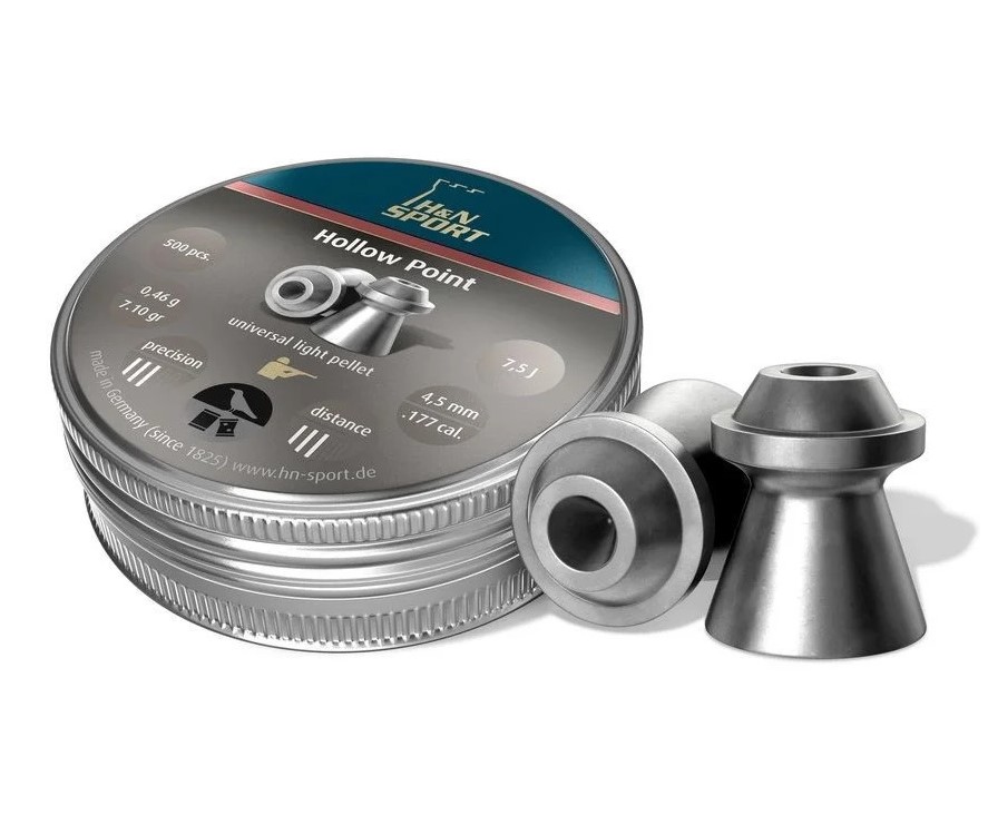 Пуля пневм. H&N Hollow Point 4,5мм (500)/1уп