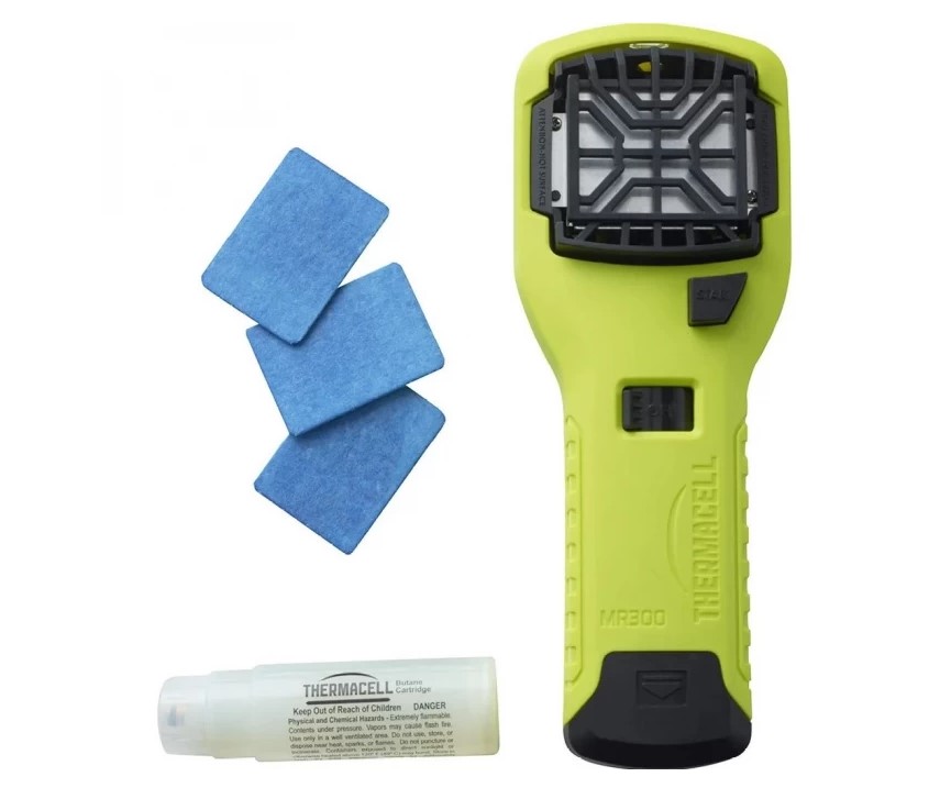 Прибор противомоскитный Thermacell MR-300 High Visible Repeller Green 1газ. катридж+3 плас /MR 300V/ (1)