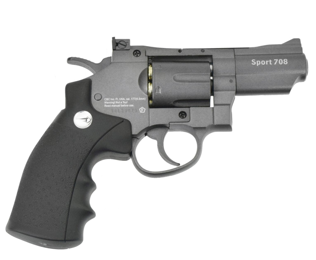 Пневматический револьвер BORNER Super Sport 708 k.4,5мм.(c картриджами 6шт.)