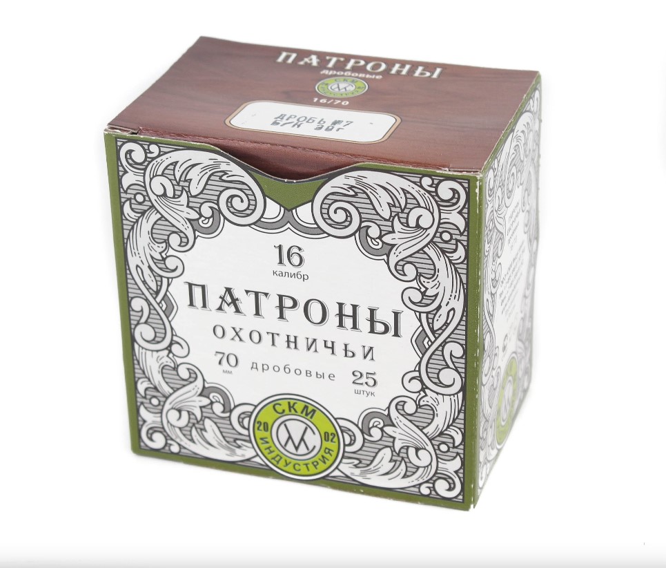 Патрон СКМ 16/70 №1 30гр. (25)