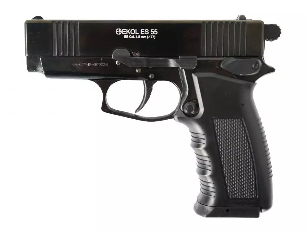 Пневматический пистолет EKOL ES 55 Black 4,5к
