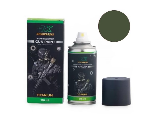 Краска серия Titanium износостойкая Оливково-Серый 350мл