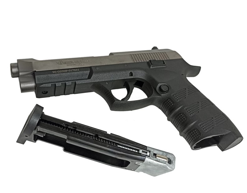 Пневматический пистолет EKOL ES P92 Fume 4,5к никель