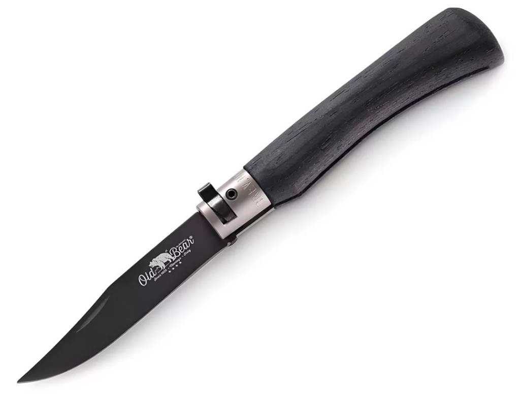 Нож складной Old Bear Total Black L, 1.4060 PTFF  черн.ламинат /9303-21MNN/