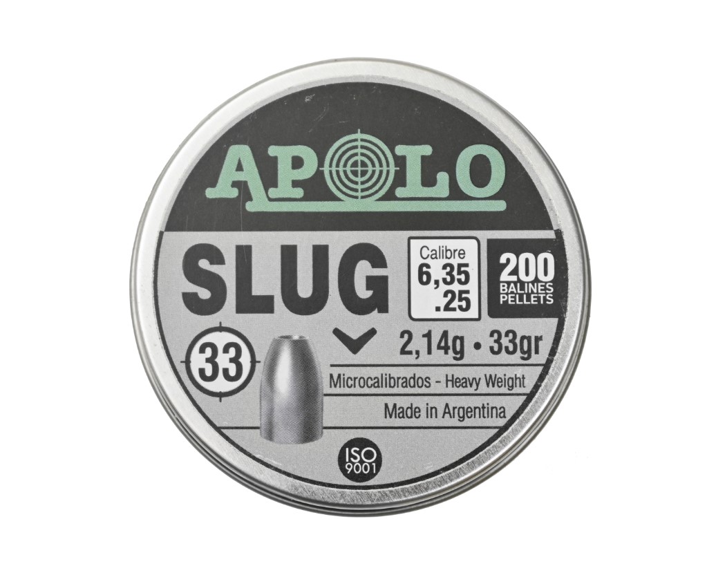 Пуля пневм. Apolo Slug 6,35мм 2.14гр (200)/1уп.