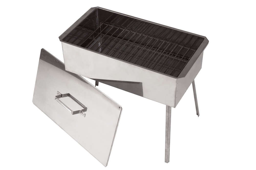 Коптилка МАГАРЫЧ С-4 2-х ярусная 500х270х175 сталь 0,8мм с поддоном на ножках