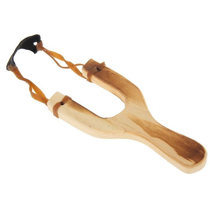Рогатка одинарный жгут деревянная 17х8см