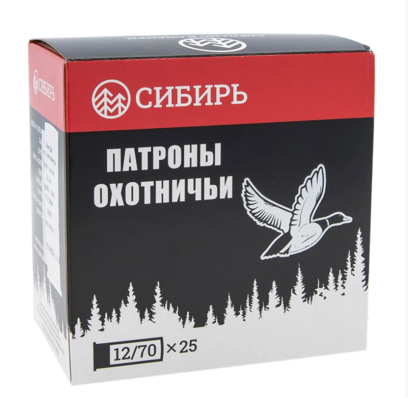 Патрон Новосибирск Сибирь Premium 12/70 №00 б/к 32гр (25)