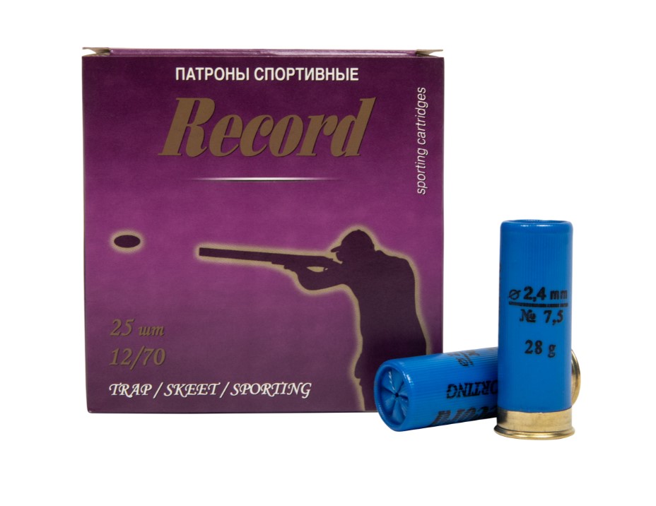 Патрон Record 12/70 №7,5 28гр Спорт (25)
