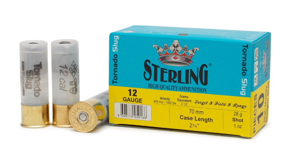 Патрон STERLING 12/70 с пулей Tomado Slug 28гр. (10)