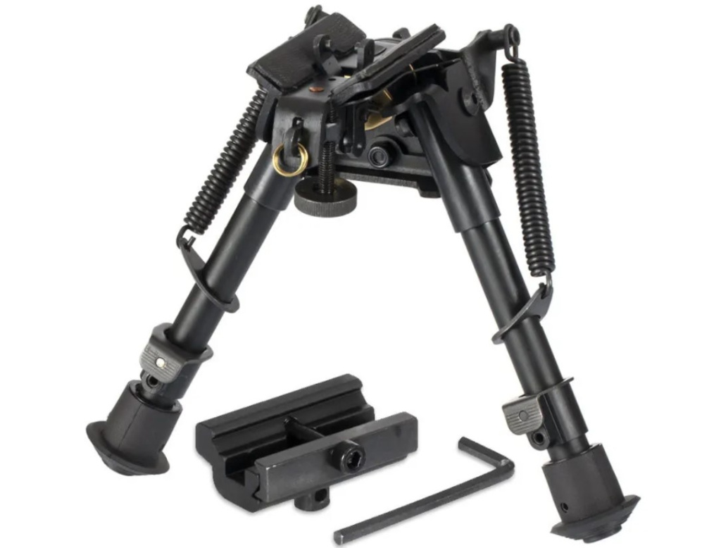 Сошки ShotTime на антабочный винт с качалкой 14,7-22см /BPST-S-BRМ/ (1)