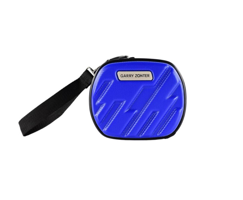 Кейс под наушники 15*12*11 синий Русский пластик /KNBL/