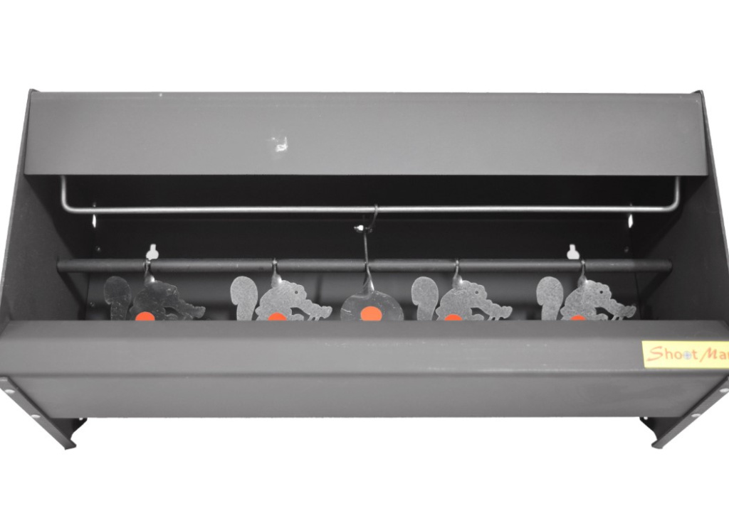 Мишень Shootman автомат с пулеулавливателем Белки металл 2мм (2)